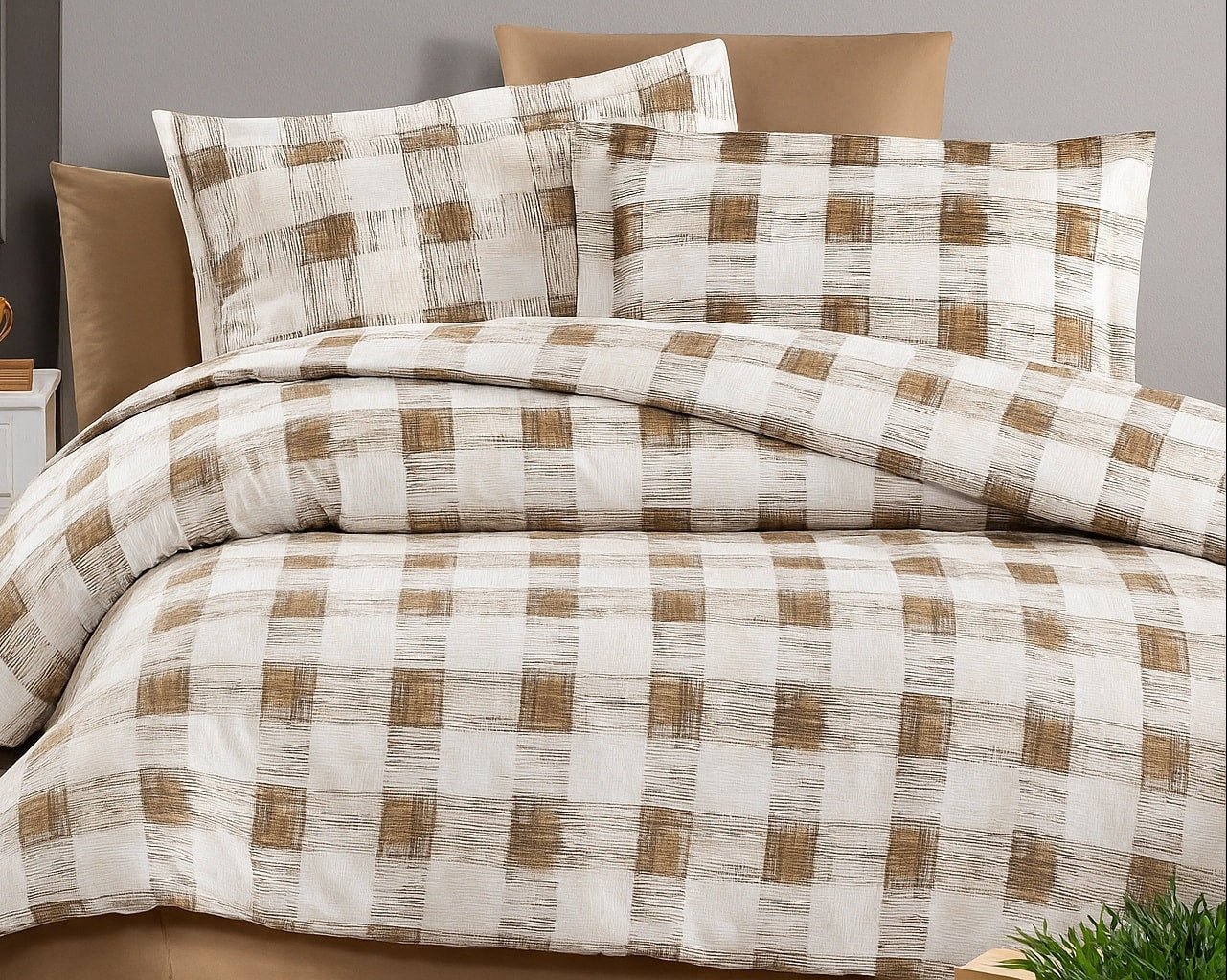 Parure de draps LUMÉA 100% coton - Trendhomedz