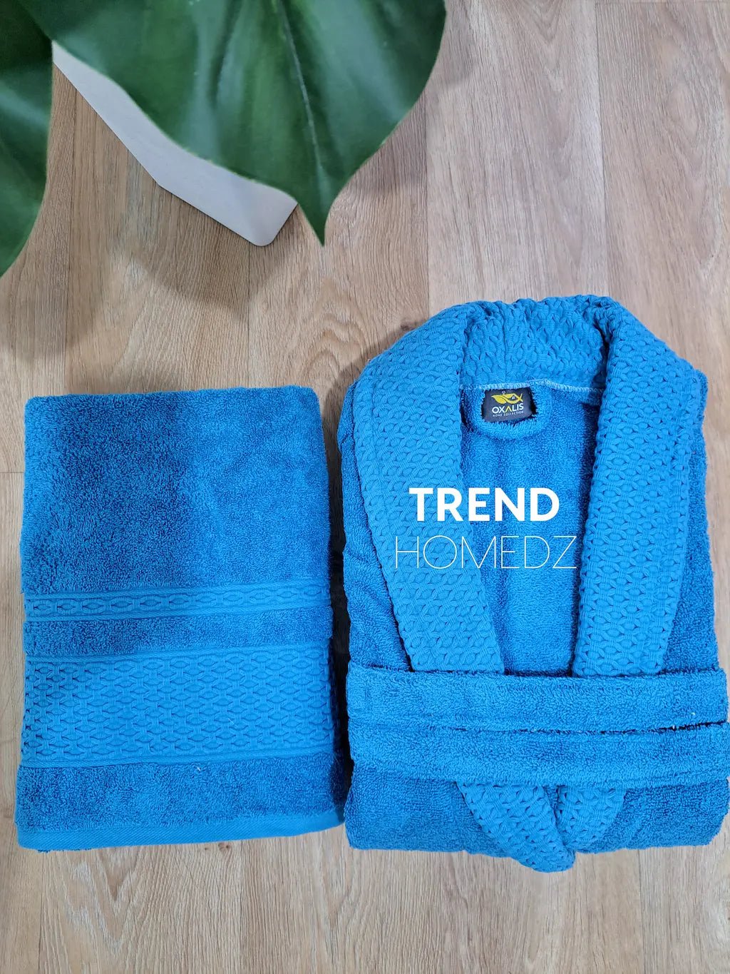 Sortie de bain 2 pièces 100% coton - Trendhomedz